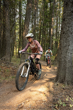 Media Creation Team mountain biking.