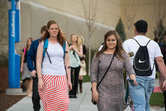 Students and faculty return to campus for the spring semester at Brigham Young University-Idaho.