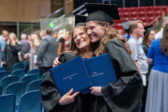 Graduates during convocation for the College of Performing and Visual Arts.