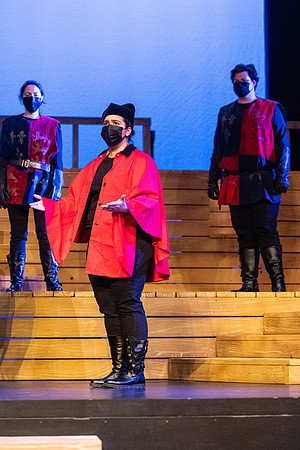 BYU-Idaho theatre department dress rehearsal of Shakespeare's Henry V.
