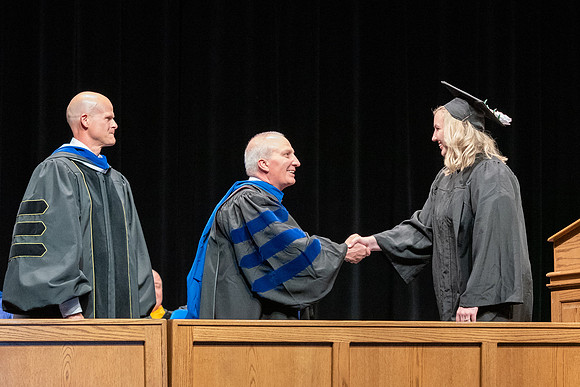 Graduates during convocation of the College of Physical Sciences and Engineering.