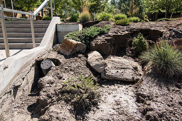 Tuesday, July 15, around 5 pm, a thunderstorm came through Rexburg , Idaho and dumped 1.15 inches (according to the National Weather Service) of rain and hail in less then an hour, All that rain racin
