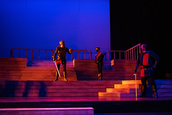BYU-Idaho theatre department dress rehearsal of Shakespeare's Henry V.