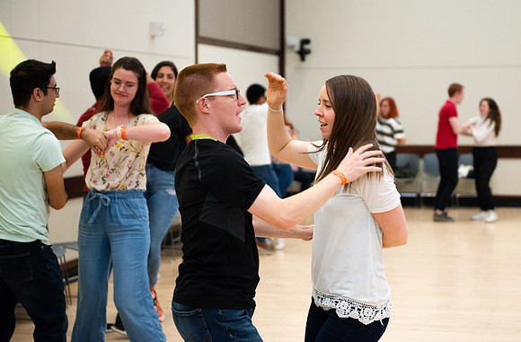 Latin Dance class at the Manwaring Center.