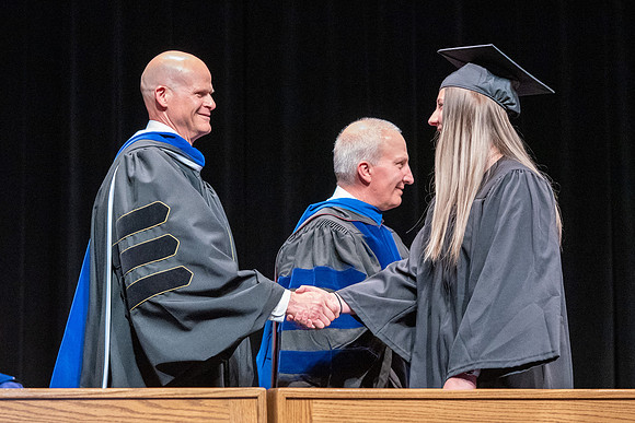 Graduates during convocation of the College of Physical Sciences and Engineering.