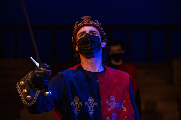 BYU-Idaho theatre department dress rehearsal of Shakespeare's Henry V.