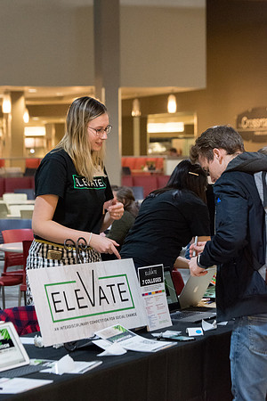 This Social Change Team Competition event is sponsored by the Interdisciplinary Studies council. ELEVATE is a campus wide competition where teams of 5 students (from 3 different colleges) will create