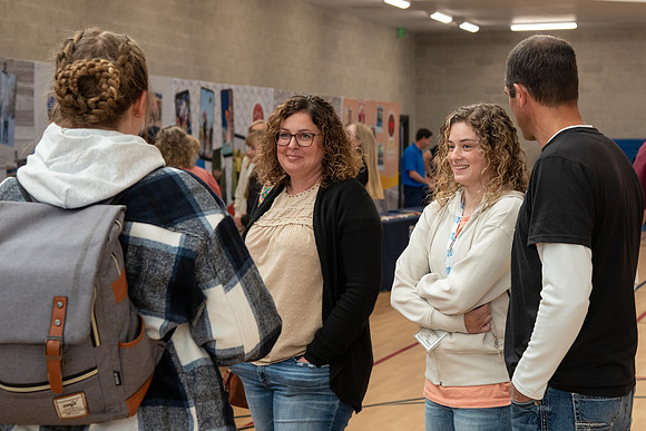 Prospective students learn about the academic departments at BYU-Idaho during Campus Day.