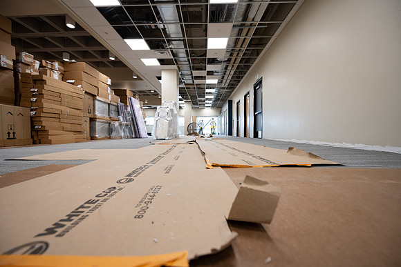 Third floor of the McKay Library in July 2025