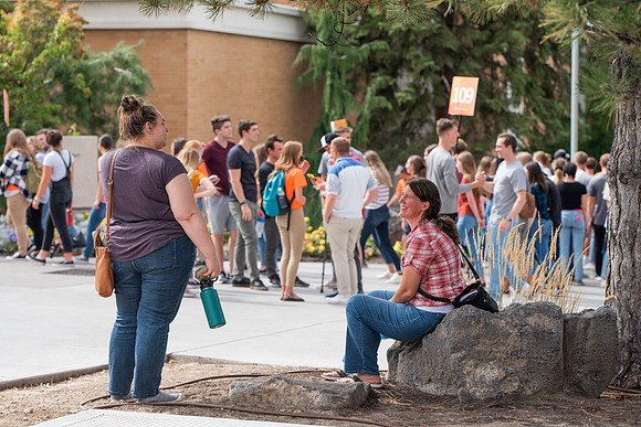 BYUI students return to campus for the Fall 2021 semester. New Freshman participate in Get Connected with their I-Groups on move-in day.