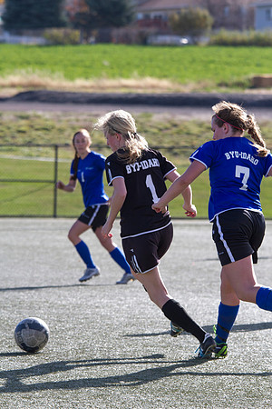 BYU-I student athletes go head to head on the upperfields in the women's competitive soccer league.