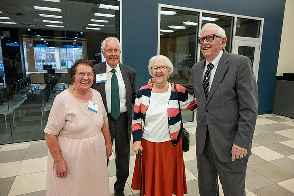 President's Club members enjoy an evening of socializing, musical entertainment and wonderful food in the Manwaring Center Ballroom.