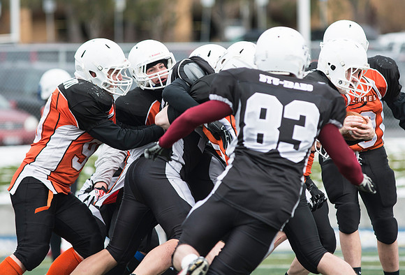 Competitive Football Championship game.