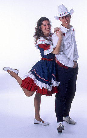 Studio Photoshoot of Folk Dancers. Feb 2002