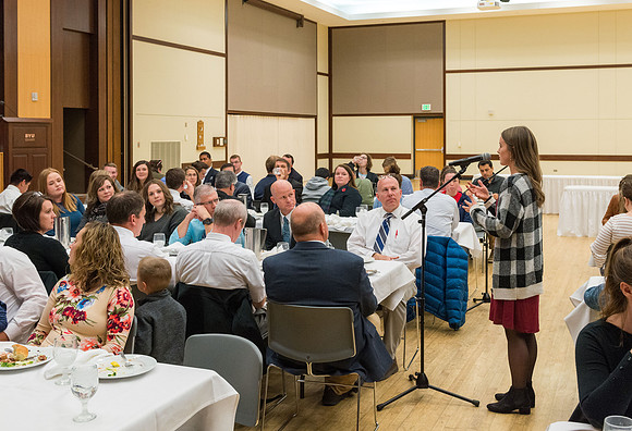 Students have the opportunity to enjoy a wonderful meal for only $3.00 and be part of the Devotional Luncheon.