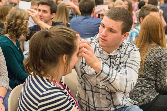 President and Sister Gilbert host a date night with BYU-Idaho Students. Oct 2015