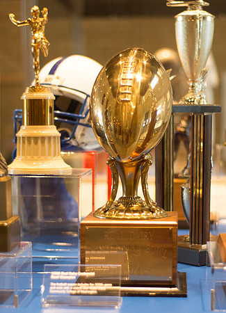 Put in before the end of Fall 2013 Semester, trophy cases in Legacy Hall highlight Ricks College Athletic program and Spirit of Ricks.