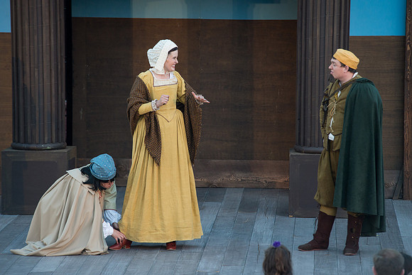 Brigham Young University-Idaho's production of The Shomaker's Holiday performed out in the amphitheatre in front of the McKay Library.