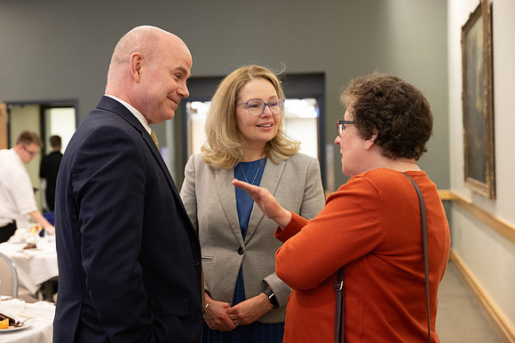 President Meredith, Philanthropies gathering for Signature Scholarships.