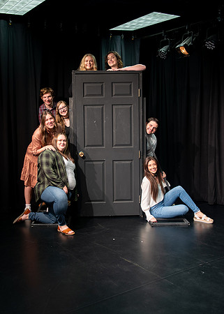 Students from the theater deparment graduation in the Spring Semester.