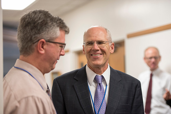 Faculty members come together in preparation of the new school year.