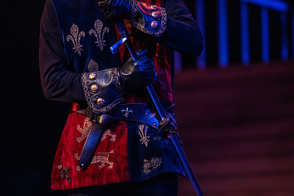 BYU-Idaho theatre department dress rehearsal of Shakespeare's Henry V.