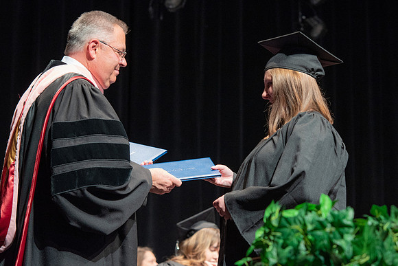 Graduates during Interdisciplinary Studies convocation.