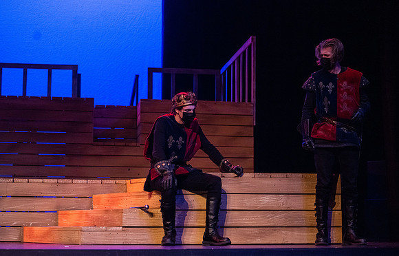 BYU-Idaho theatre department dress rehearsal of Shakespeare's Henry V.