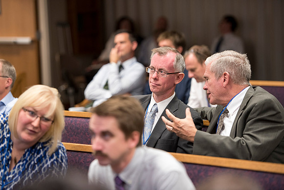 Faculty members come together in preparation of the new school year.