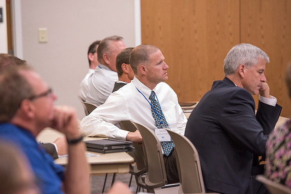 Faculty members come together in preparation of the new school year.