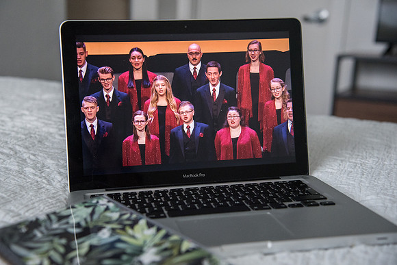 BYU-Idaho Graduation Live Stream of Commencement for Winter Semester graduates due to COVID-19 quarantine. Student Choir