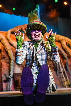 The theatre department's dress rehearsal of the Wind in the Willows in the Snow Drama Theatre.