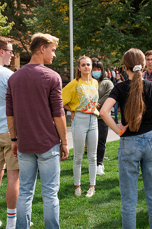BYUI students return to campus for the Fall 2021 semester. New Freshman participate in Get Connected with their I-Groups on move-in day.