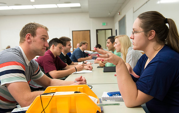 Business Management students learn some creative developement and thinking skills to prepare them for their IBC groups. The class is taught in a group effort by Craig Bell, Drew Eagar and Kent Lundin.