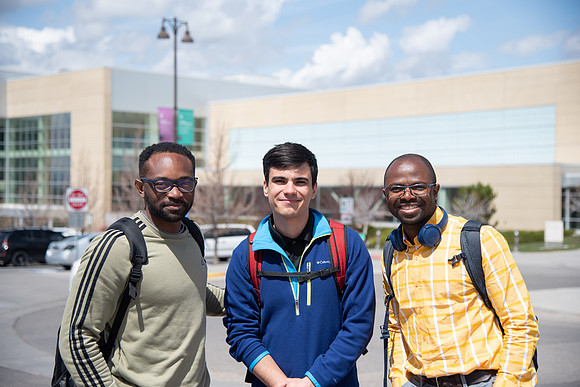Students on campus - May 2022
