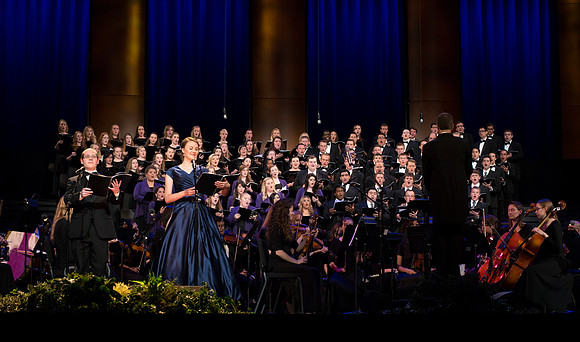 A BYU-Idaho Sacred Music Production performed in the BYU-Idaho Center, conducted by Dallin Hansen and written by Daniel Gawthrop.