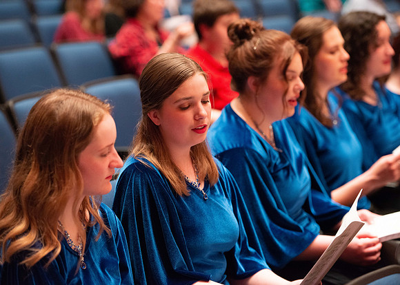 Hymn Festival held at the Barrus Concert Hall in the Snow Performing Arts Center.