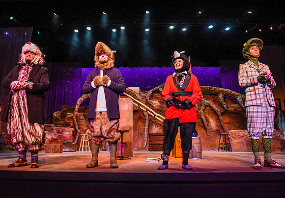 The theatre department's dress rehearsal of the Wind in the Willows in the Snow Drama Theatre.