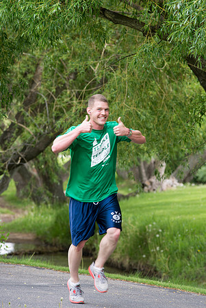 This year's Temple to Temple relay attracted over 400 participants.