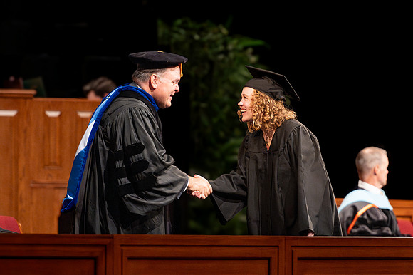 Graduates during convocation for the College of Education & Human Development
