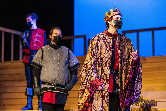 BYU-Idaho theatre department dress rehearsal of Shakespeare's Henry V.