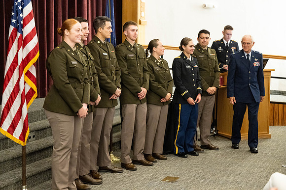 BYU-Idaho's, Reserve Officers' Training Corps Commissioning ceremonies.