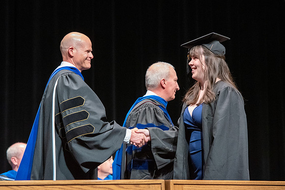 Graduates during convocation of the College of Physical Sciences and Engineering.