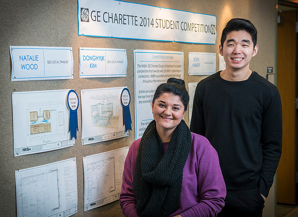 Interior Design students win top prizes in a National competition. Kim Donghyuk won first place recieving a $5000 award and Eden Hibbert recieved $1000 for her Honorable mention. Second place winner N
