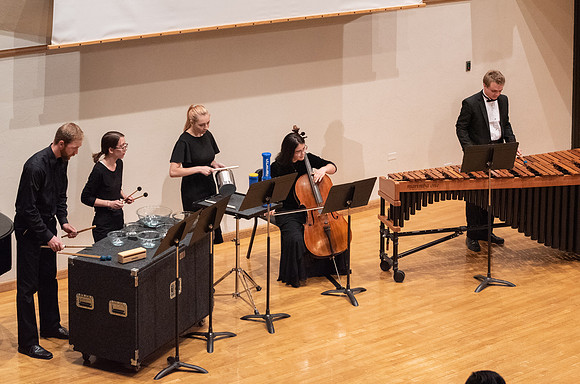 Students of Sue Neimoyer and R. Michael Wahlquist performed at the Snow Recital Hall.