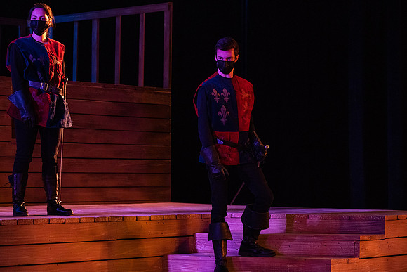 BYU-Idaho theatre department dress rehearsal of Shakespeare's Henry V.