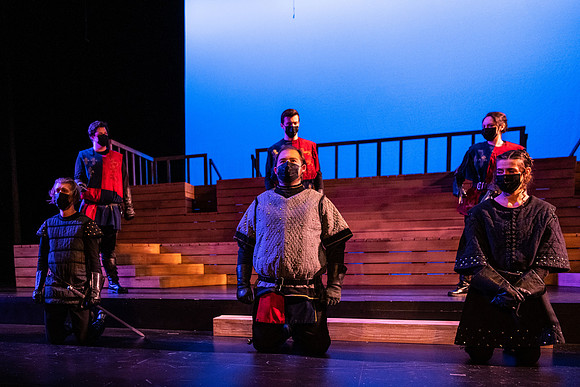 BYU-Idaho theatre department dress rehearsal of Shakespeare's Henry V.
