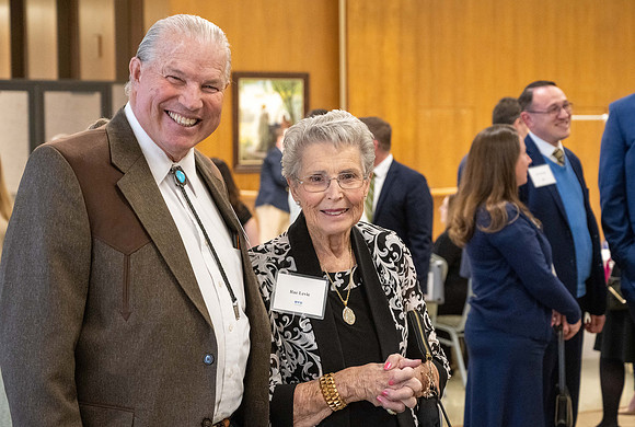 President Henry J Eyring hosts a dinner for guest at the Church Office Building in Salt Lake City, Utah.