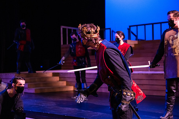BYU-Idaho theatre department dress rehearsal of Shakespeare's Henry V.