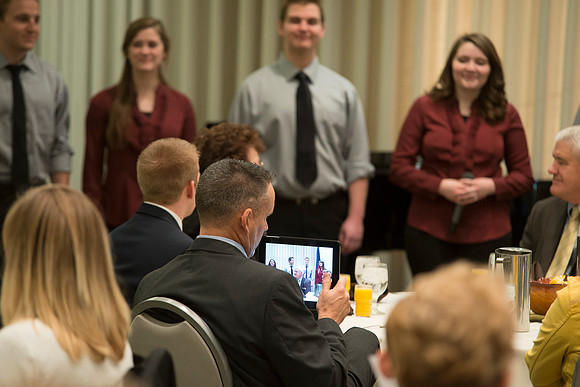 Vocal Union shares musical number during Emeritus Breakfast, November 9, 2013 .
